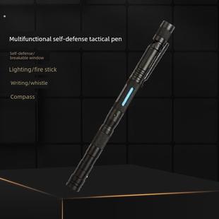 增强版户外自卫多功能战术笔七合一防御攻击铝战术逃生自卫笔