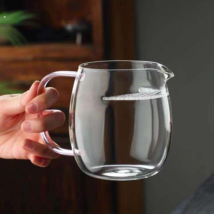 月牙公道杯分茶器茶海加厚玻璃泡茶器带过滤茶壶大号简约创意茶具