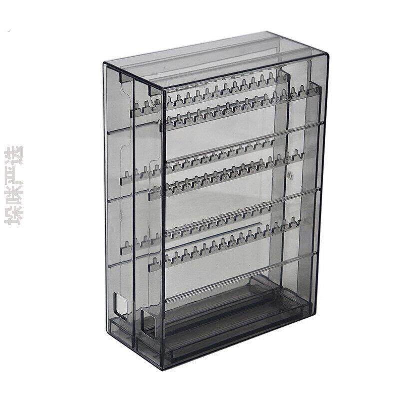 化妆刷收纳柜透明塑料饰品收纳层架 项链手錬盒子防尘耳针首饰架
