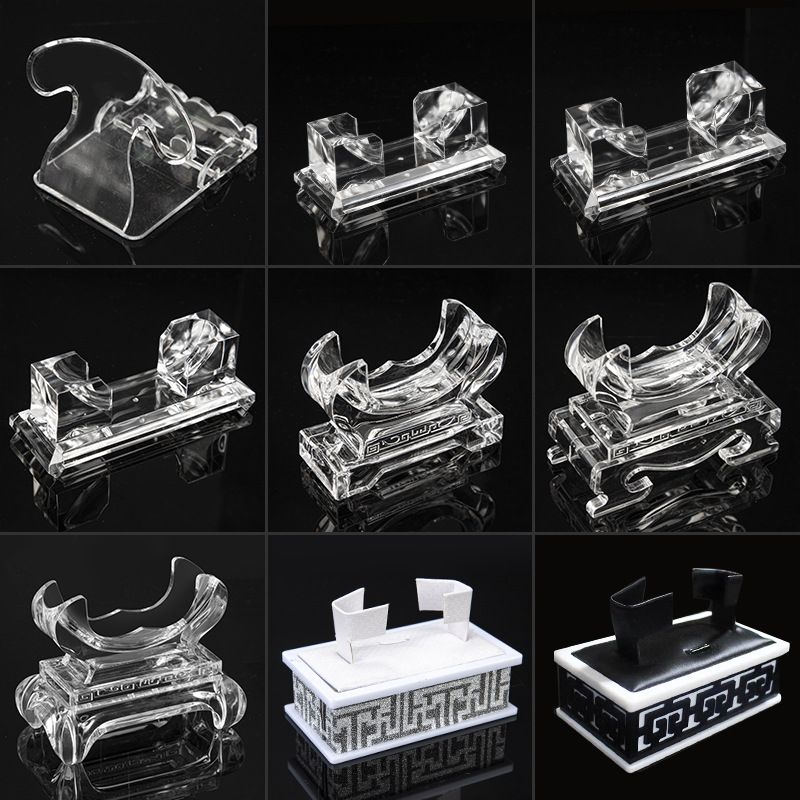 珠宝展示道具玉器柜台陈列架文玩翡翠白玉琥珀挂件吊坠把件展示架