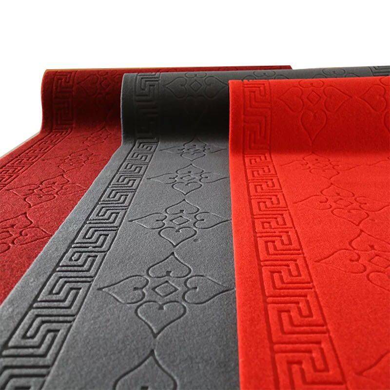 红地毯开 业店铺大门口结婚舞台楼梯踏步迎宾室外防滑走廊过