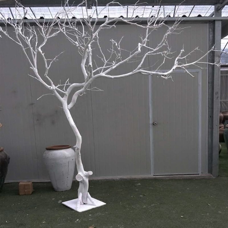 干树枝干枝树干白色许愿摆件枯树杆实木天然造型树假树仿真装饰树