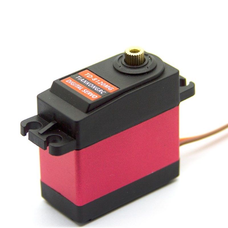 20KG数码舵机TD8120MG大扭力扭矩金属壳大角度航模车模防水机械臂