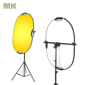 T型可调节铝合金反光板支架子 室内摄影棚道具伸缩便携多型号适用