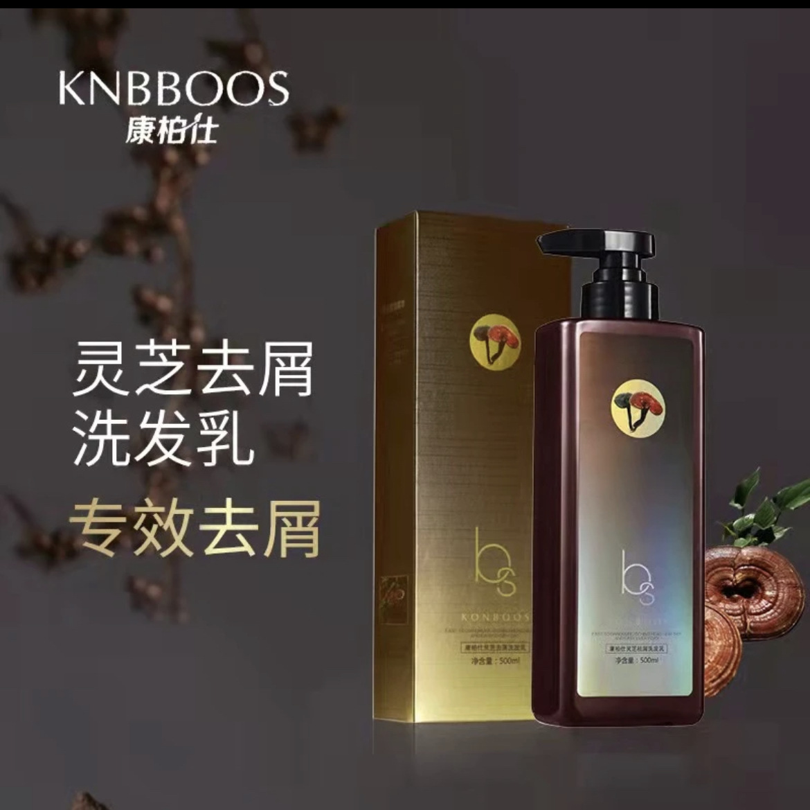 千慕丝康柏仕灵芝精华去头屑去痒洗发水娇越二代清爽去油洗发露
