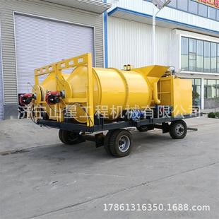 柴油沥青搅拌机双桶罐体沥青搅拌车路面龟裂修补搅拌站