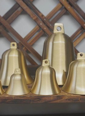 铃铛挂件铜铃铛铜钟门铃铃铛响声大狗铃铛小型犬铜铃门挂玲珰挂饰