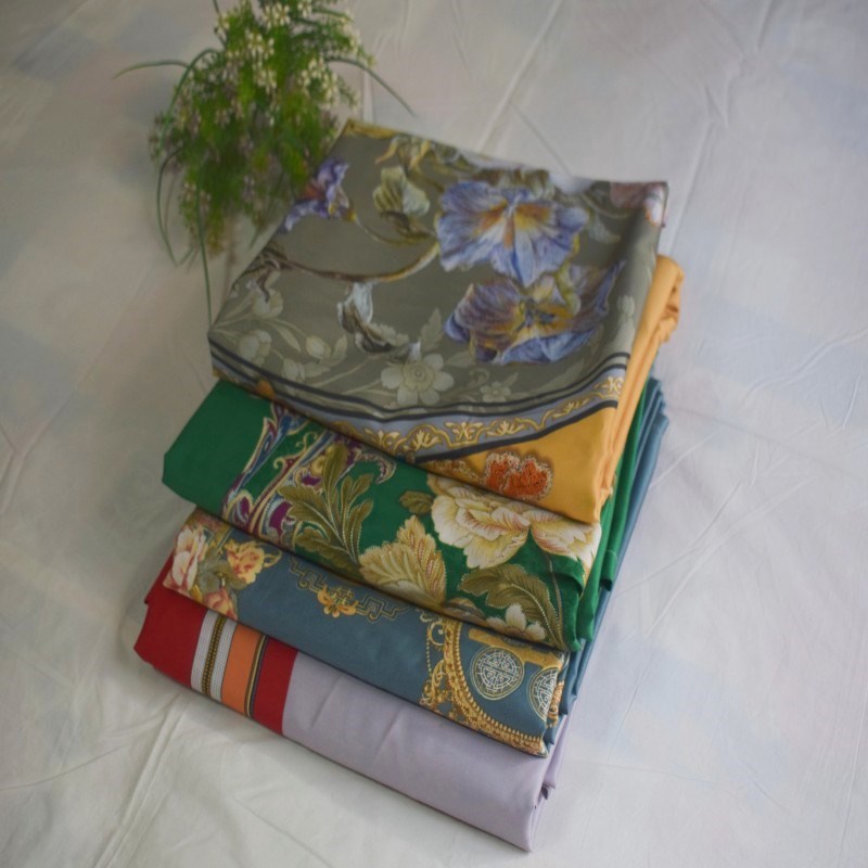 尾单剩余出口加密加厚天丝莱赛尔柔软床单欧美风格双单人数码印花