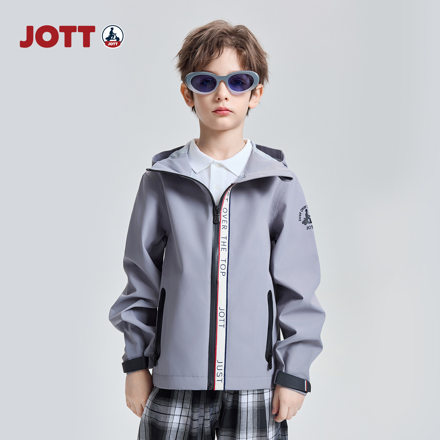 JOTT 专柜正品 | 高端连帽夹克 简约休闲儿童男女童装外套 春新款,童装/婴儿装/亲子装,夹克/皮衣,淘宝优惠券,粉丝福利购,淘宝优惠卷