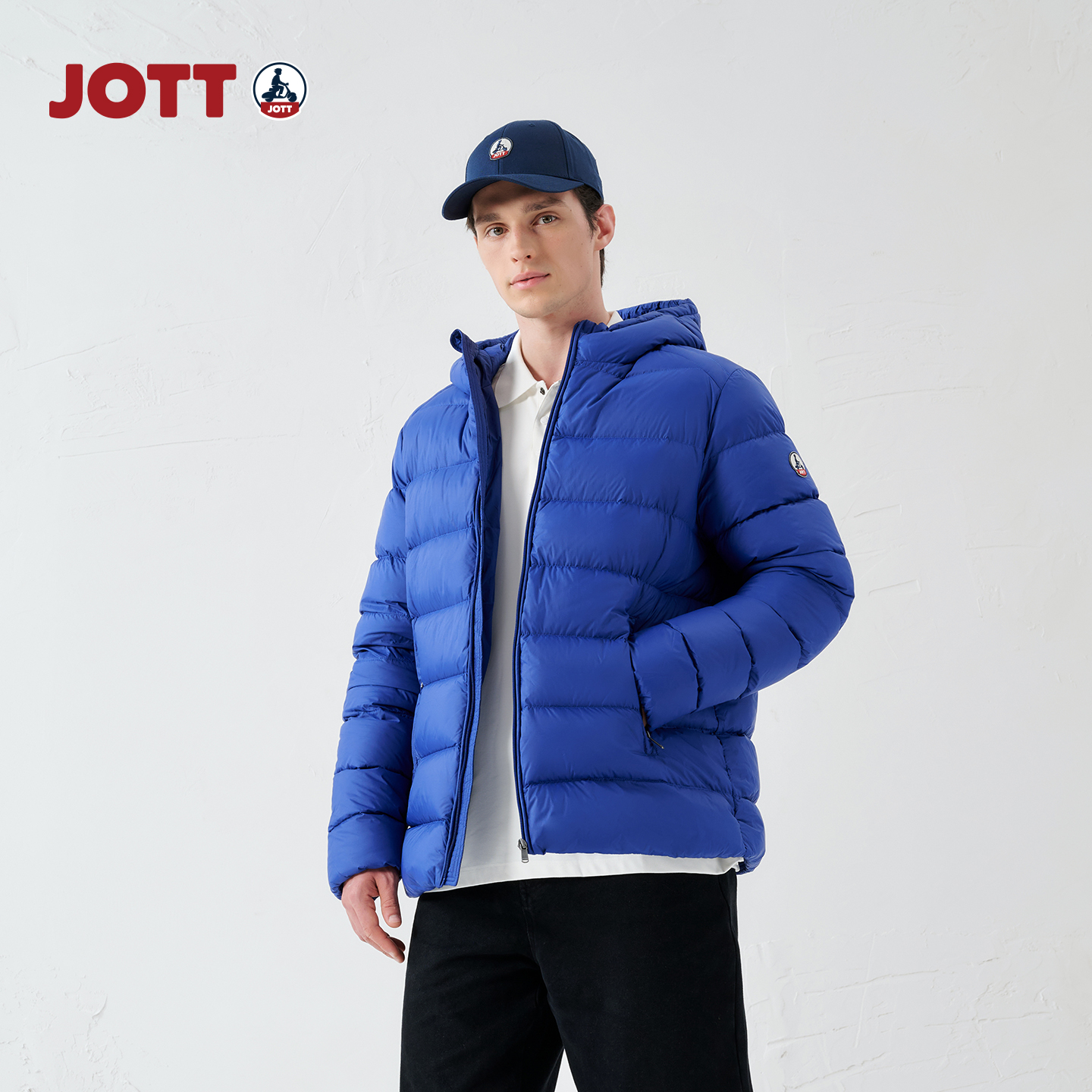 【商场同款】JOTT男士羽绒服冬季连帽商务休闲保暖外套  J1141325