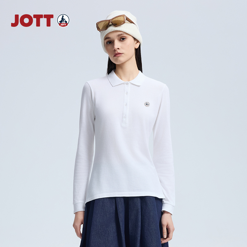 JOTT女士经典长袖POLO衫