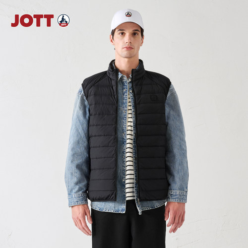 JOTT男士轻薄羽绒马甲