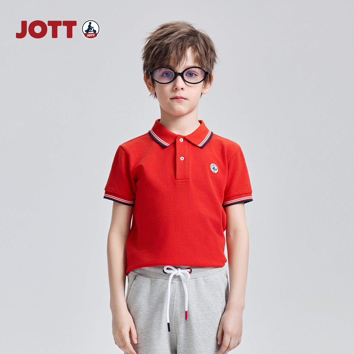 JOTT童装夏季全棉POLO衫短袖图片