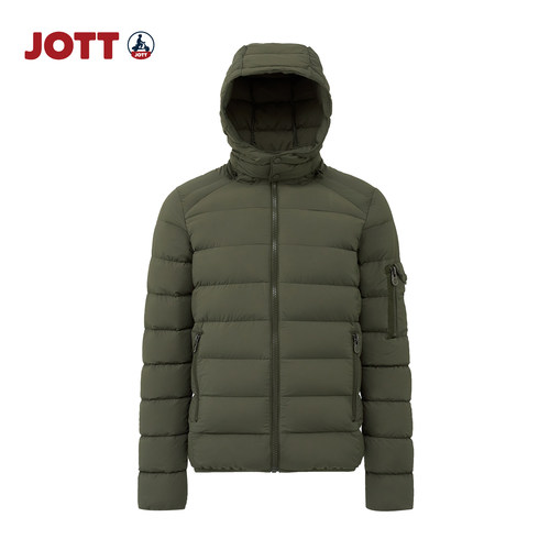 JOTT男士连帽羽绒服保暖外套