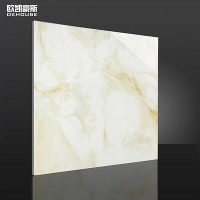 佛山厂价瓷砖800x800mm客厅地板3D清喷墨仿大理石全抛釉