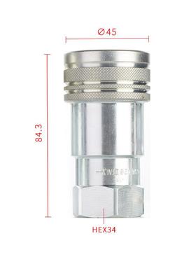 原装进口意大利dnp高压自封快速接头PAV1液压油管农机快速接头