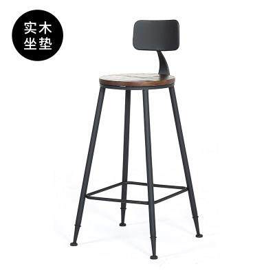 北欧实木吧台桌家用 简约现代靠墙窄桌高脚桌 奶茶店吧台桌椅组合