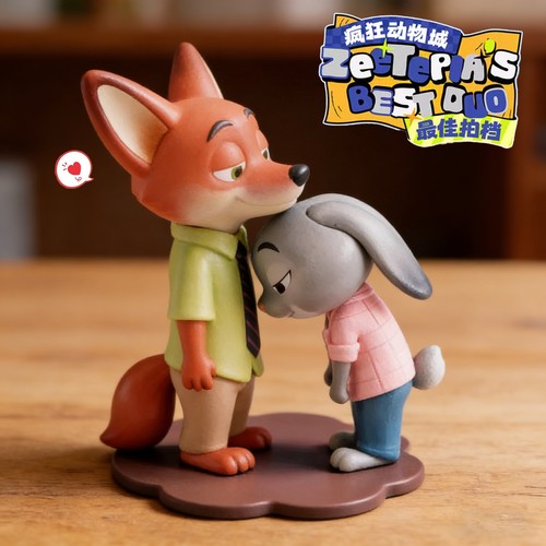 【过来抱抱】尼克狐朱迪手办摆件