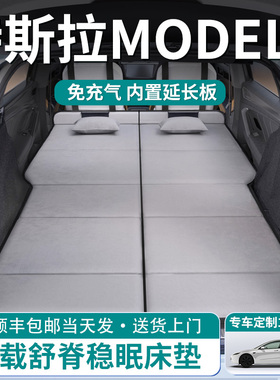 特斯拉model3汽车后排睡垫车载床垫后备箱专用折叠焕新版露营找平