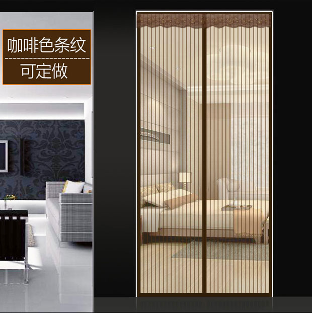 静音磁性软纱门 蚊门帘 加密隐形纱窗门帘夏季简易沙门定做