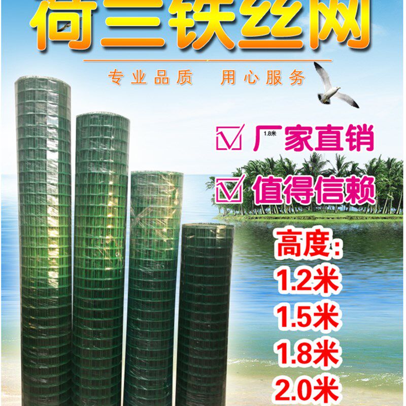 铁丝网电焊网荷兰网护栏网围墙围栏养殖网养鸡鸭兔狗鹅笼