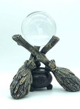 晶球示架树脂扫帚塔罗支架晶球底座球座