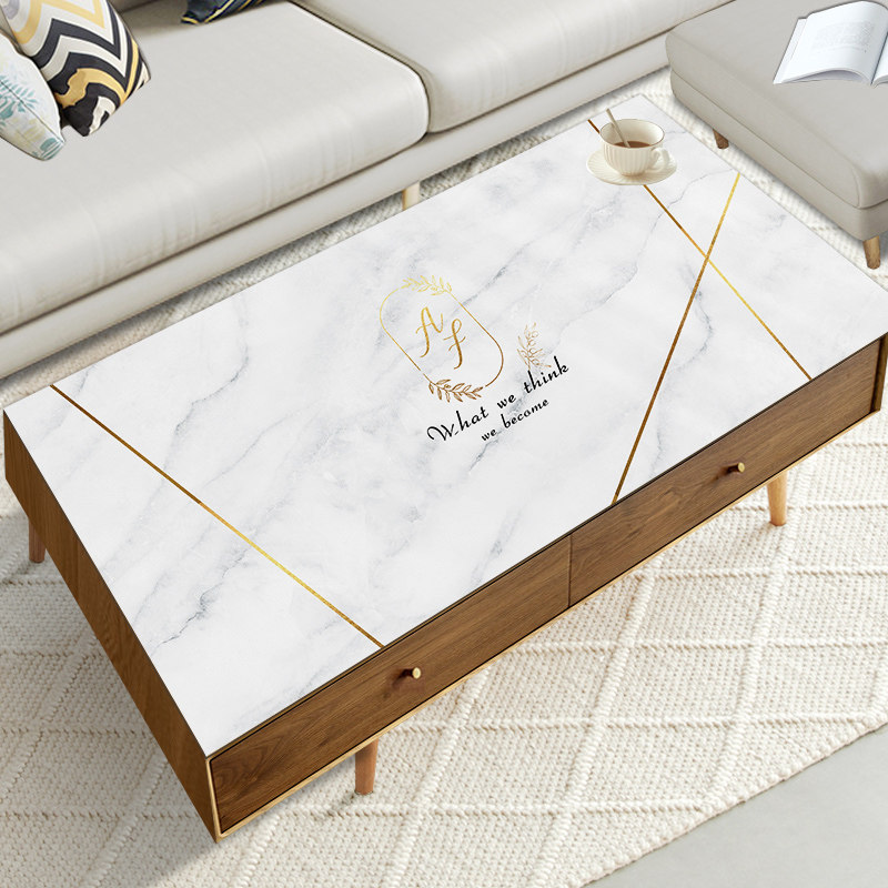 【Q弹硅胶】桌布无味水油台布烫大理石茶几餐桌子,居家布艺,桌布,淘宝优惠券,粉丝福利购,淘宝优惠卷