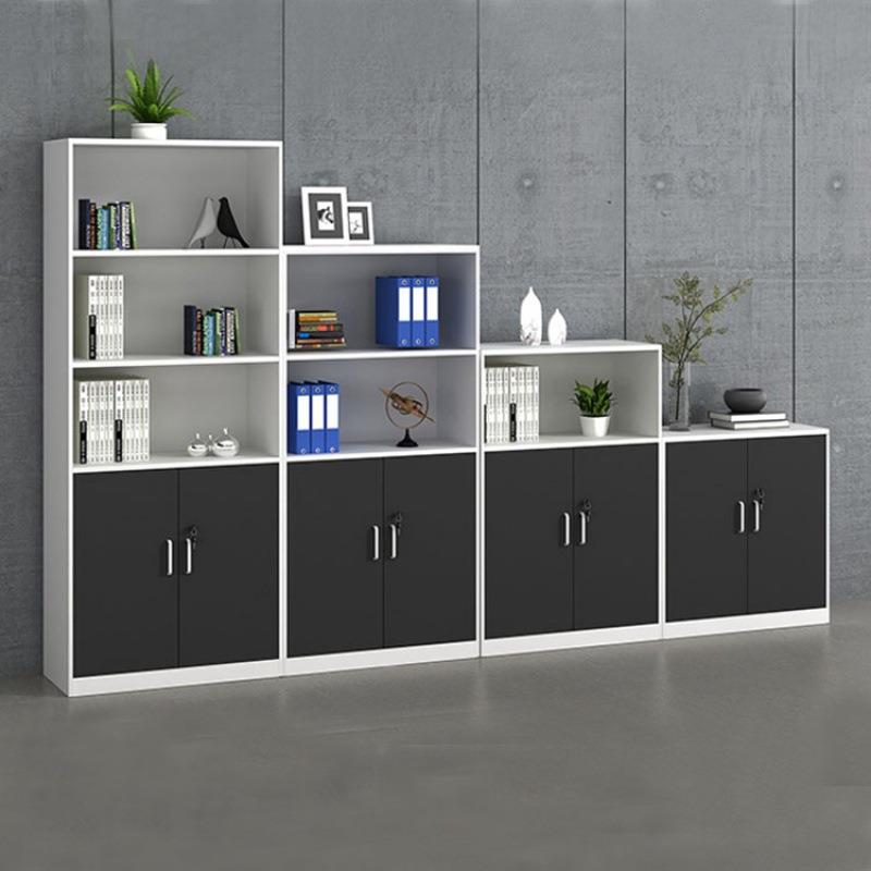 矮柜靠墙柜子收纳储物柜高低柜办公室木质文件档案文档资料柜带锁