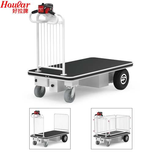 跨境电动平板车Electric Platform Cart物流转运送餐手推车