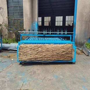 稻草芦苇编织机2m带压轴草席编制机家用自动切边打草帘子机