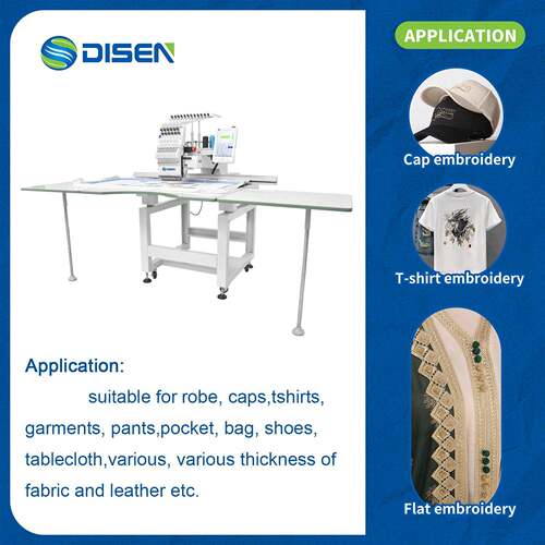 500*1200mm Industrial Single Head Cap Embroidery Machine