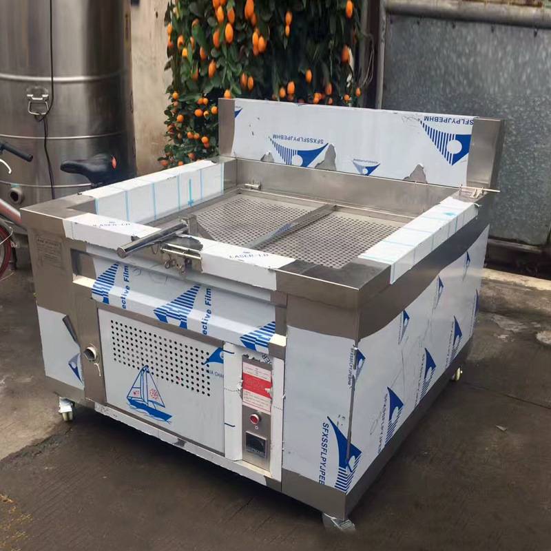 商用燃气大型油炸锅不锈钢全自动油炸机炸豆泡油条鱼豆腐燃气油炸