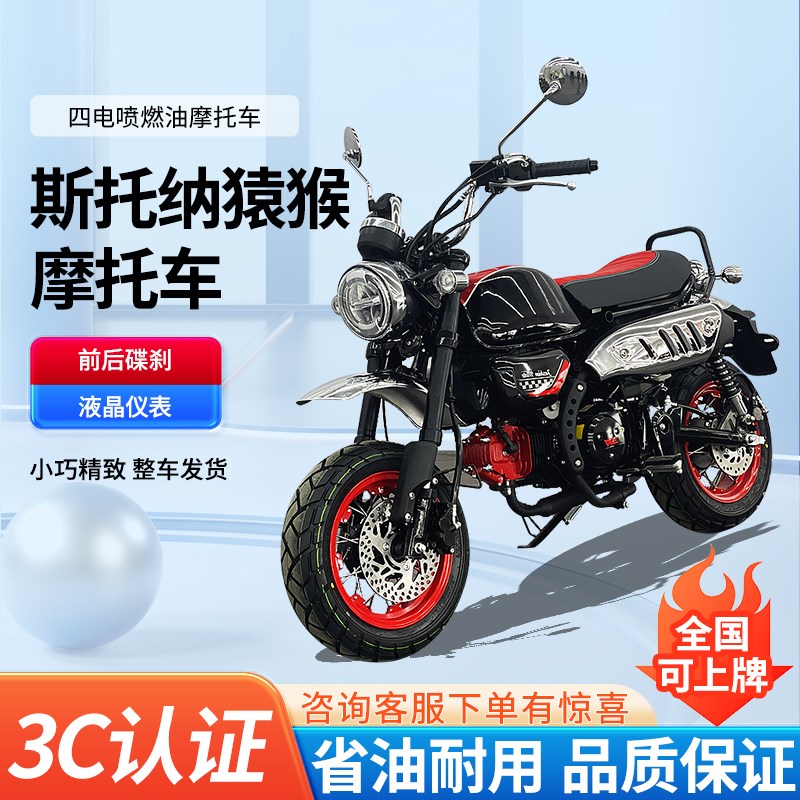双狮斯托纳猿猴网红迷你发动机国四电喷燃油全国可上牌