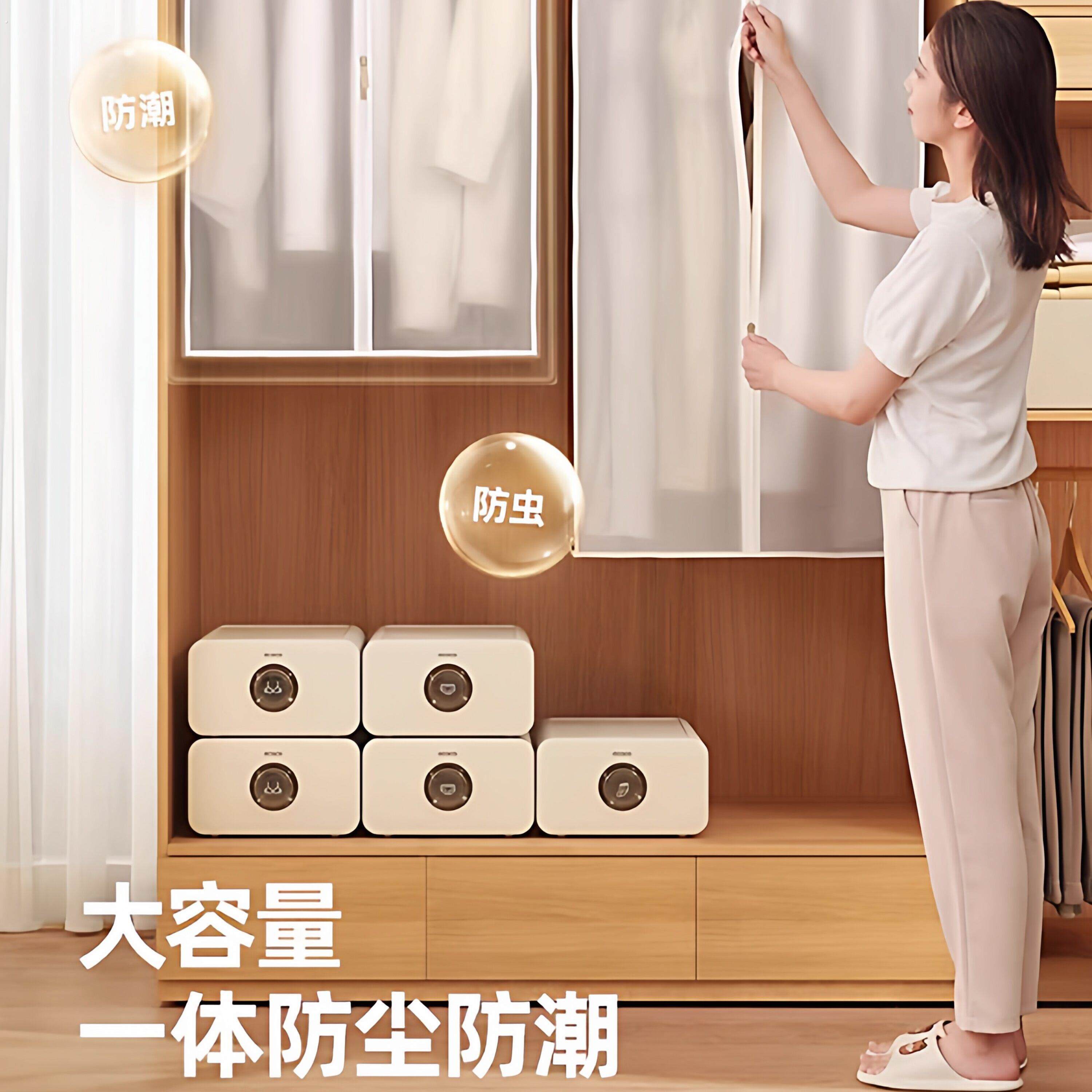 衣服防尘罩家用挂式收纳衣罩全封闭西装大衣透明防尘带拉链挂衣袋