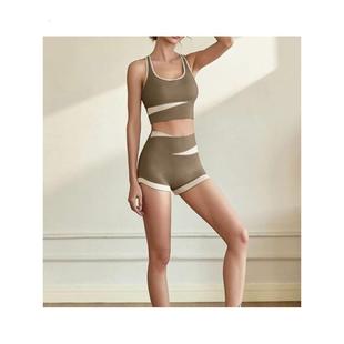 显瘦透气黑色泡温泉健身 速干潜水保守单卖四角短裤 高腰泳裤 女新款