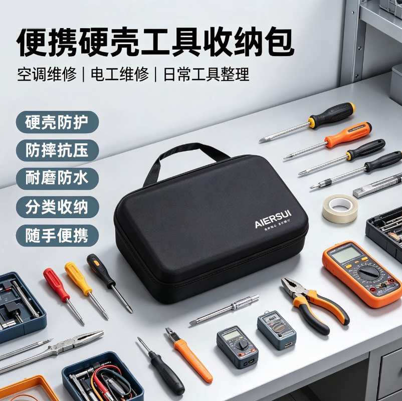 手提便携工具收纳包硬壳大容量图片