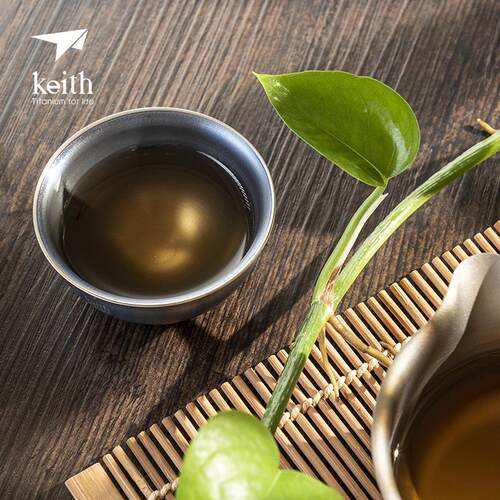 纯钛双层隔热小茶杯功夫防烫家用