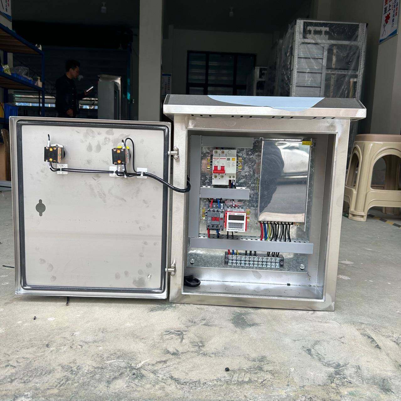 不锈钢室外路灯控制箱时间控制延时跳闸开关配电箱监控箱控制柜,电子/电工,配电控制柜/控制箱,淘宝优惠券,粉丝福利购,淘宝优惠卷