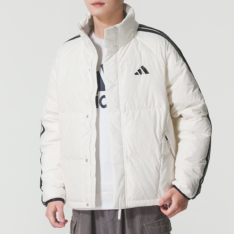 阿迪达斯（adidas）羽绒服男装 2026新款春季保暖立领羽绒外套时