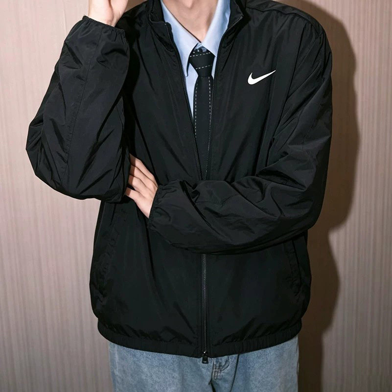 耶运动耐克官方外套男2026新款梭织上衣薄款运动服立领卫衣夹克