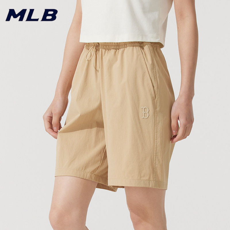 MLB情侣运动短裤26夏季新款训练透气休闲裤潮流健身裤子3ASMB01