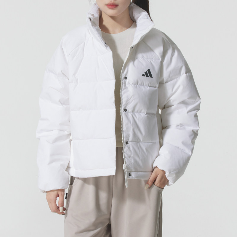 耶运动阿迪达斯adidas羽绒服女装 26春季新款保暖600蓬立领鸭绒