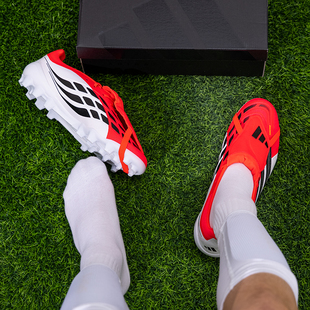 阿迪达斯(adidas)官方26猎鹰足球鞋春季新款马年款红色中端AG短