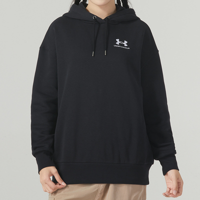 安德玛连帽卫衣女装秋季健身运动上衣训练长袖休闲套头衫 13794