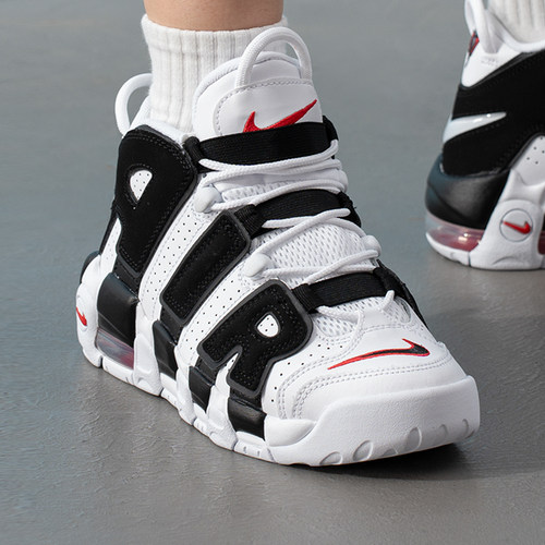 NIKE耐克大童AIR MORE UPTEMPO皮蓬复古休闲篮球运动鞋415082-105