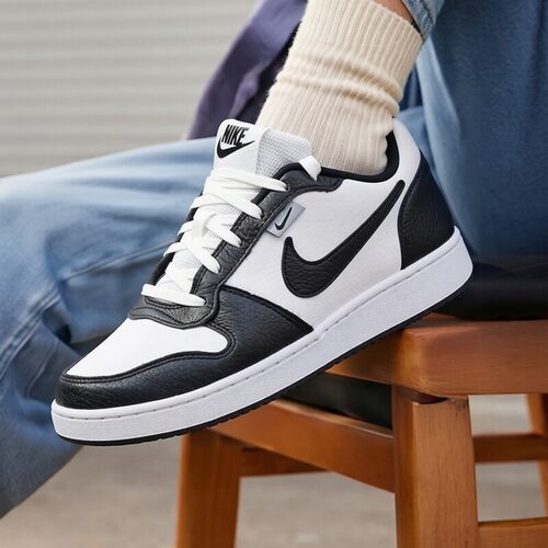 NIKE耐克官方旗舰店正品男鞋2026秋季新款黑白皮面运动休闲滑板鞋