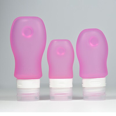 医用级硅胶分装瓶3件套装旅行洗发水乳洗手液出门有吸盘便携