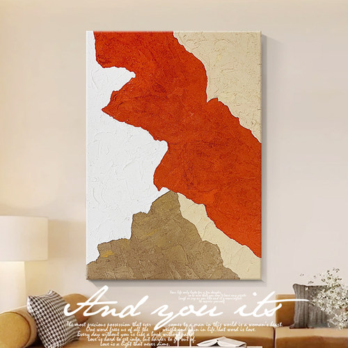 高级感肌理画diy材料全套石英砂丙烯手绘油画客厅大尺寸装饰挂画