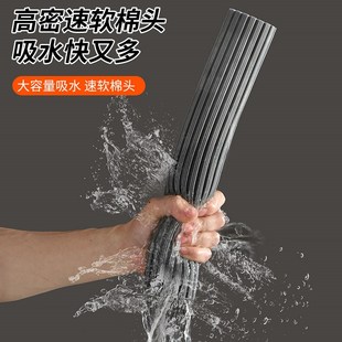 一拖净免手洗加厚吸水海绵头拖地神器拖布 胶棉拖把家用2024新款