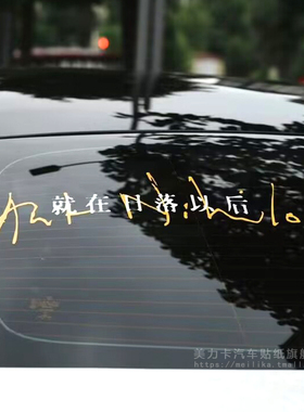 个性创意孙燕姿EER歌词就在日落以后演唱会歌迷00汽车贴纸